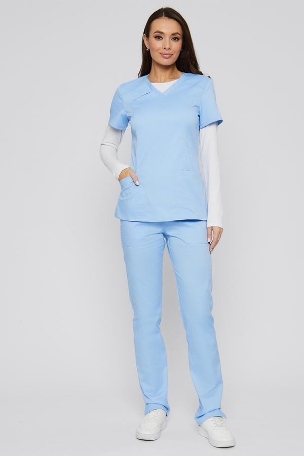 1-04-25-0 Брюки жен. (Insoft) (12 Синий туман, L (48 размер), 170)