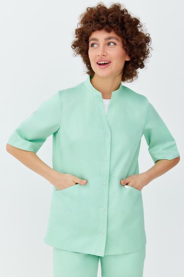 4-95-12-2 Костюм женский (Cotton Premium, 1/2 рук, кн.) (40, Нет, 40, 46 размер, 170)