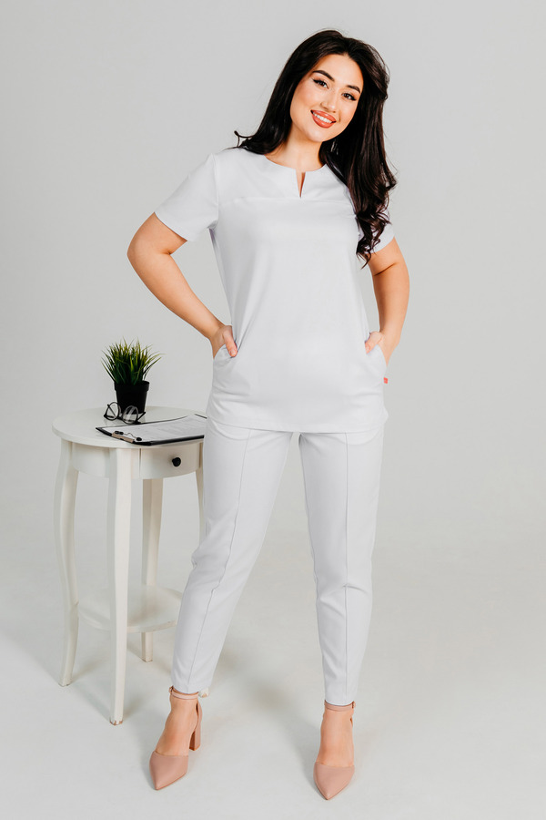 1-17-21-0 Брюки жен. (Kiara, рез) (0 Blanc de blanc, 56 размер, 170-176)