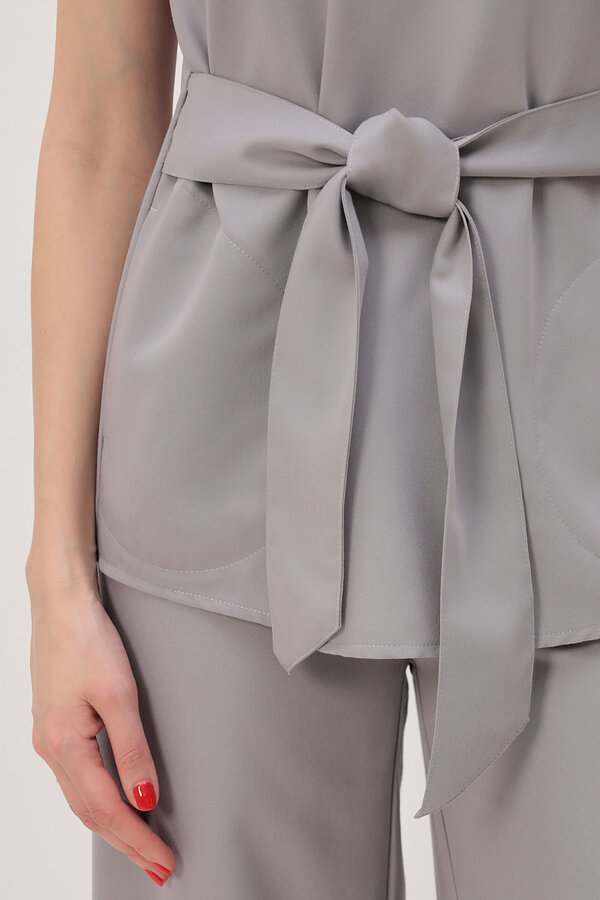 3-78.1-21-1 Блуза жен. (Kiara) (34 Grey pearl, 54 размер, 170-176)