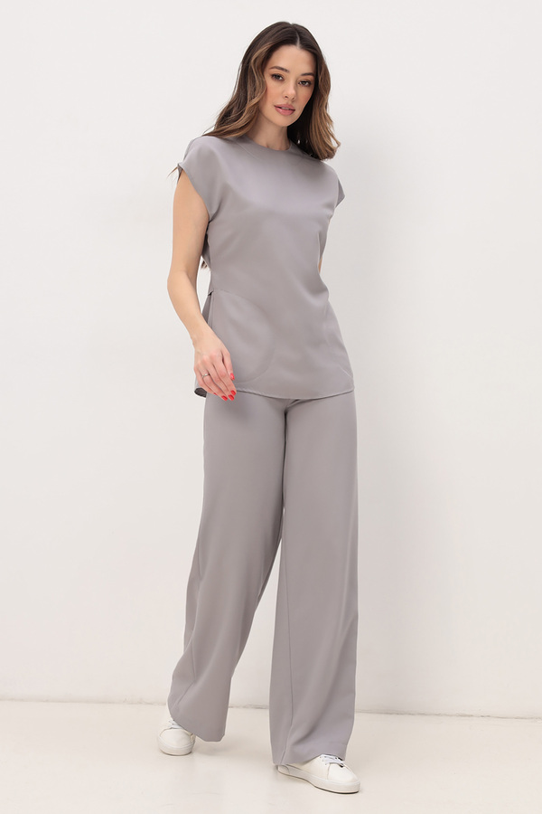 3-78.1-21-1 Блуза жен. (Kiara) (34 Grey pearl, 54 размер, 170-176)