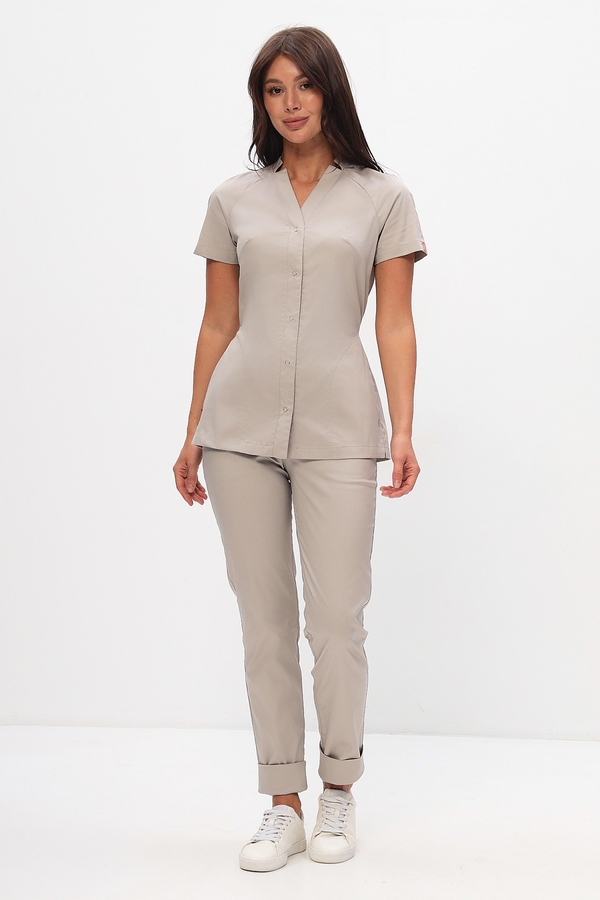 3-97-04-1 Блуза жен. (ADVA, кор.рук, кн) (71Fn, 48 размер, 170-176)