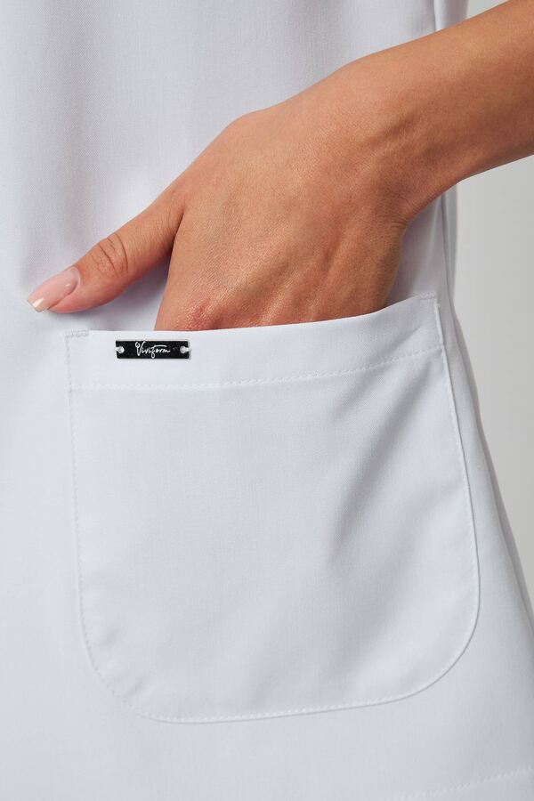 3-98-21-1 Блуза жен. (Kiara, кор.рук, пуг) (0 Blanc de blanc, 48 размер, 170-176)