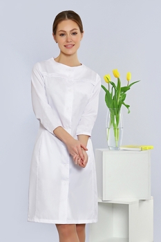 2-65-02-3 Халат  жен. (3/4 рук, пуг) (0)