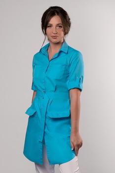 2-79-01-3 Халат  жен. (TC, 3/4 рук, кн) (11)