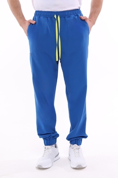 1-50-15-0 Брюки муж. (Curly, джоггеры, шнур) (13 Cobalt blue)