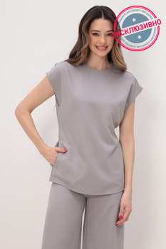 3-78.1-21-1 Блуза жен. (Kiara) (34 Grey pearl)