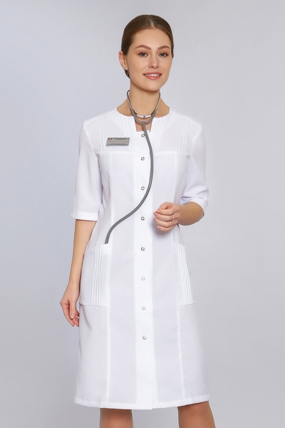 2-66-03-2 Халат  жен. (Streich, 1/2 рук, кн) (0, Нет, 42 размер, 170-176)