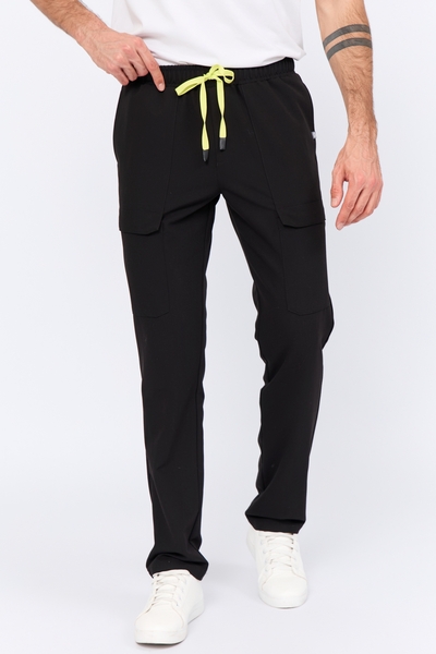 1-52-15-0 Брюки муж. (Curly, рез.) (65 Rich black, XS (44 размер), 182 (Long))