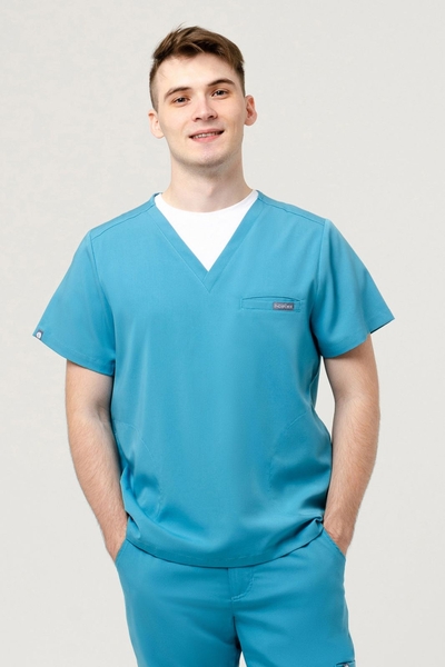 6-01-05-1 Топ  муж.  Frank (Silva, кор.рук) (44 Sky blue, XS (44 размер), 176)