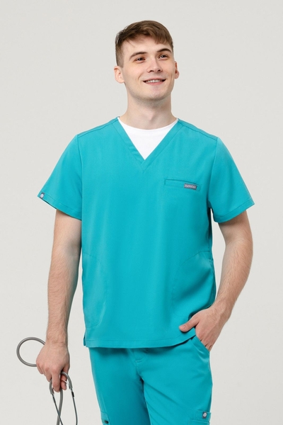 6-01-05-1 Топ  муж.  Frank (Silva, кор.рук) (6 Aquamarine, XS (44 размер), 176)