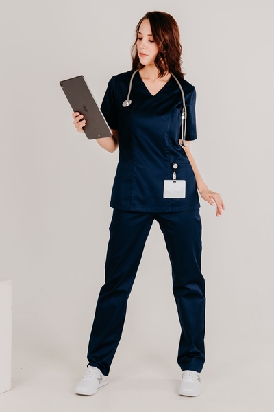 4-30.2-12-1 Костюм хир. жен. (Cotton Premium, кор. рук) (28, 28, 28, 42 размер, 170-176)