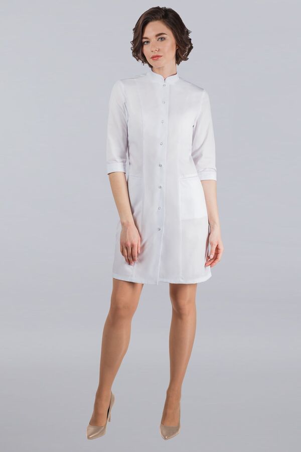 2-06-01-3 Халат  жен. (TC, 3/4 рук, кн) (0, 0, 40 размер, 170-176)