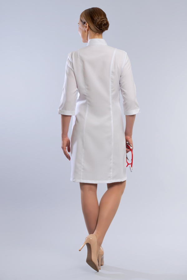 2-07-03-3 Халат  жен. (Streich, 3/4 рук, кн) (0, 0, 60 размер, 170-176)