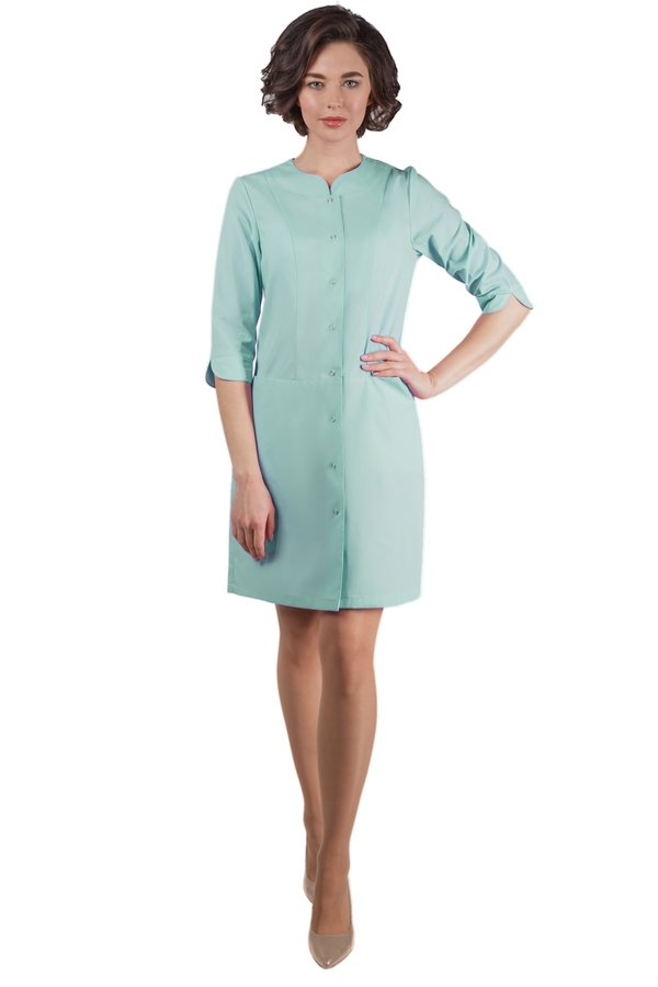 2-14-01-3 Халат  жен. (TC, 3/4 рук, кн) (16B, 16B, 42 размер, 170-176)