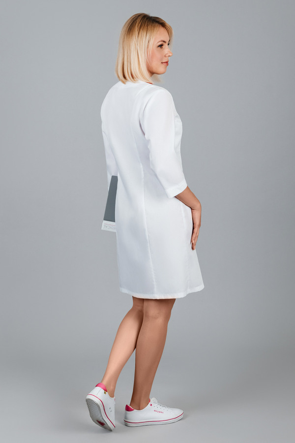 2-41-01-3 Халат  жен. (TC, 3/4 рук, молн) (0, 0, 40 размер, 170-176)