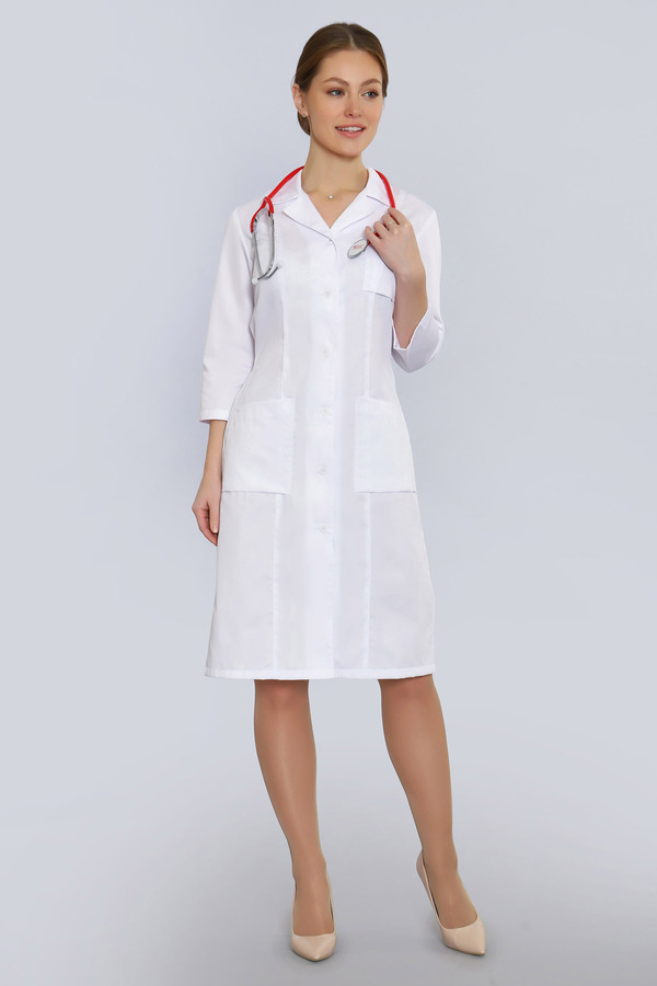 2-47-02-3 Халат  жен. (3/4 рук, пуг) (0, Нет, 44 размер, 170-176)