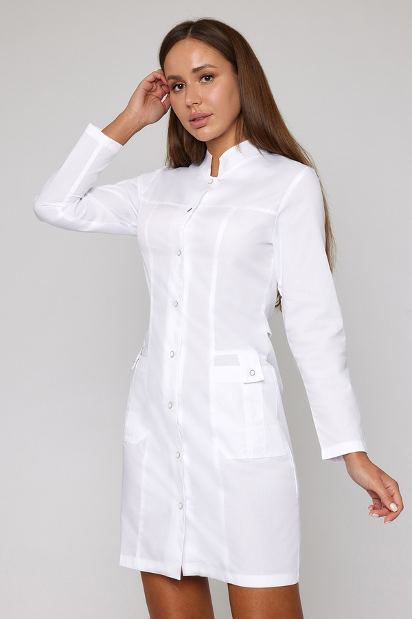 2-48-01-4 Халат  жен. (TC, дл,рук, кн) (0, 0, 60 размер, 170-176)