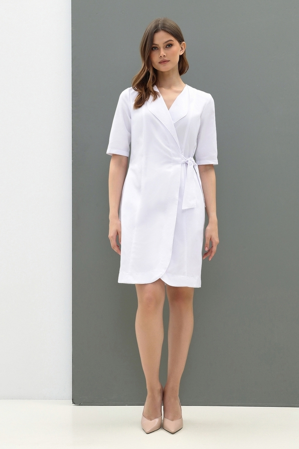 2-85-02-2 Халат  жен. (1/2 рук, запашной) (0, 0, 42 размер, 158-164)