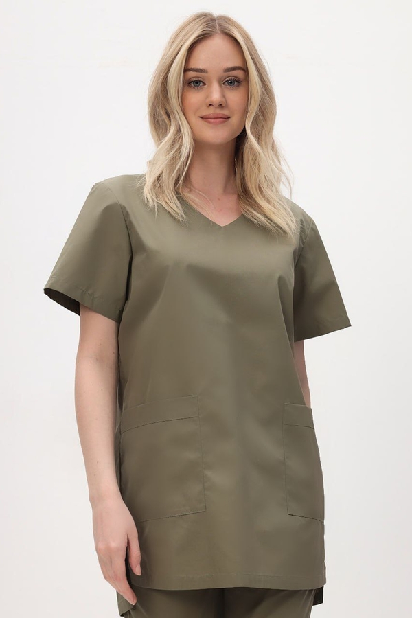 4-87-01-1 Костюм хир. жен. (ТС, кор. рук) (74, Нет, 74, 40 размер, 170-176)