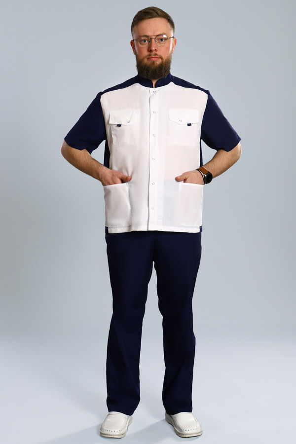 7-03-01-1 Костюм  муж. (TC, кор.рук, кн) (0, 28, 28, 42 размер, 182-188)