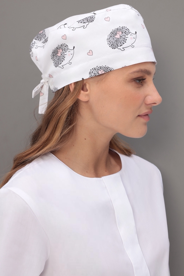 9-09-07-0 Колпак "Бандана" (Cotton) (920 Ёжики цветные, 56-58 размер)