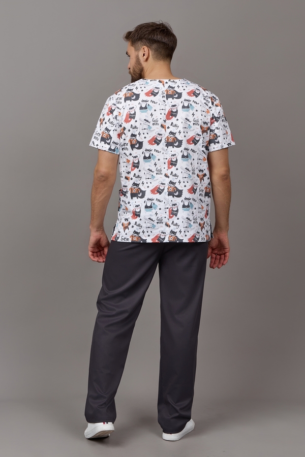 11-03-07-1 Блузон унисекс (Cotton, кор. рук) (923 Супергерои, 60 размер, 170-176)