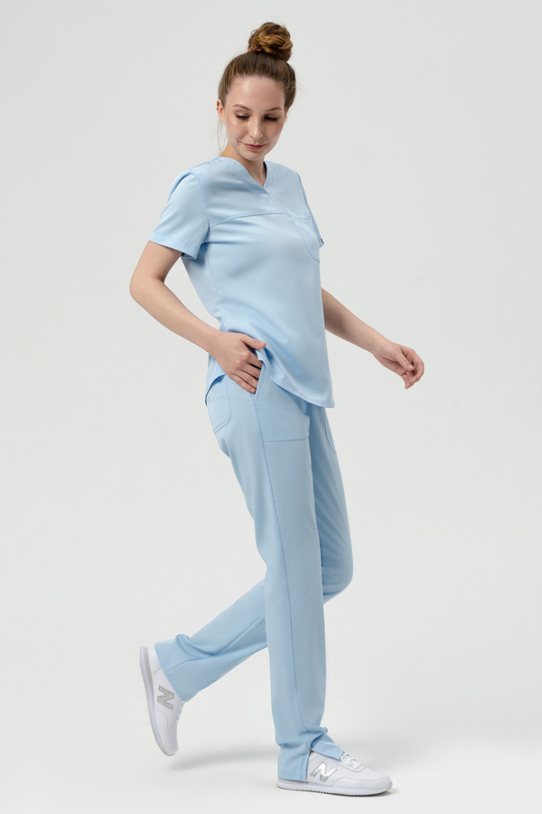 1-04-05-0 Брюки  жен. (Silva) (12 Blue fog, S (44 размер), 170 (Regular))