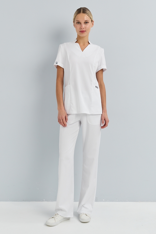 1-28-05-0 Брюки жен. (Silva) (0 Crystal white, 2XL (52 размер), 164 (Small))