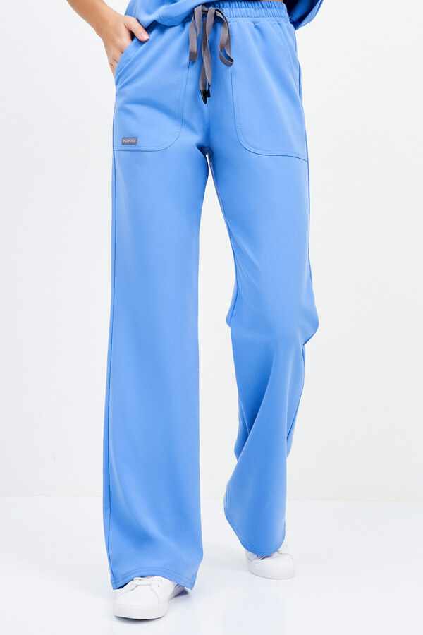 1-28-15-0 Брюки жен. (Curly) (10 Azur blue, M (46 размер), 164 (Small))