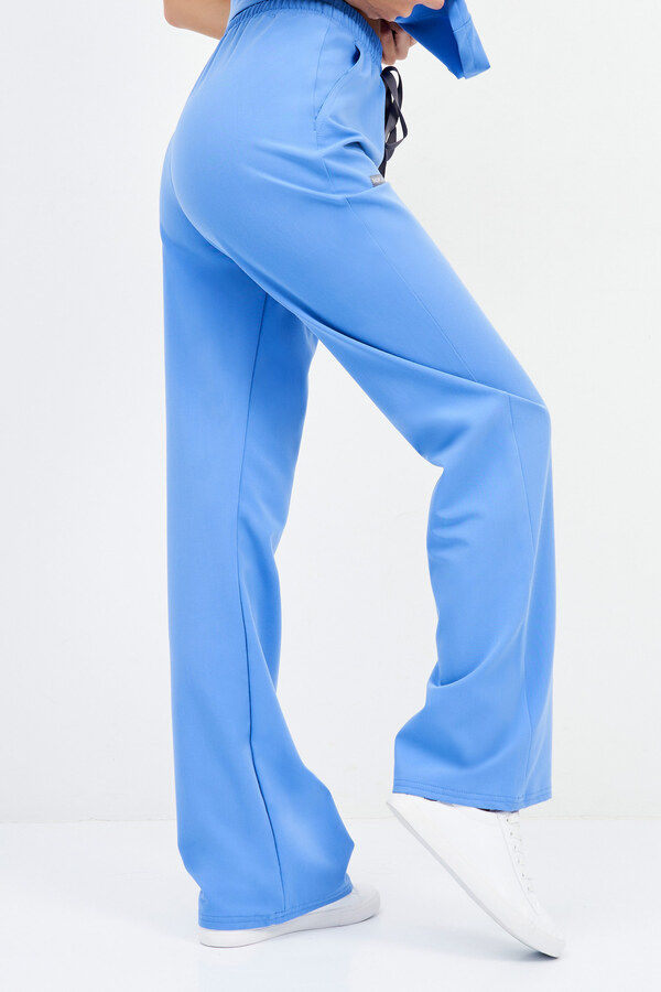 1-28-15-0 Брюки жен. (Curly) (10 Azur blue, M (46 размер), 164 (Small))