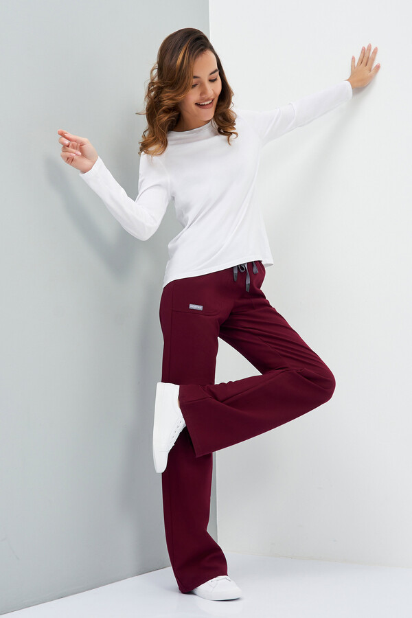 1-28-15-0 Брюки жен. (Curly) (4 Ruby, M (46 размер), 170 (Regular))