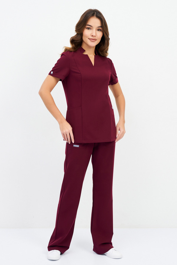 1-28-15-0 Брюки жен. (Curly) (4 Ruby, M (46 размер), 170 (Regular))