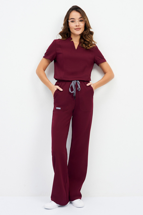 1-28-15-0 Брюки жен. (Curly) (4 Ruby, M (46 размер), 170 (Regular))