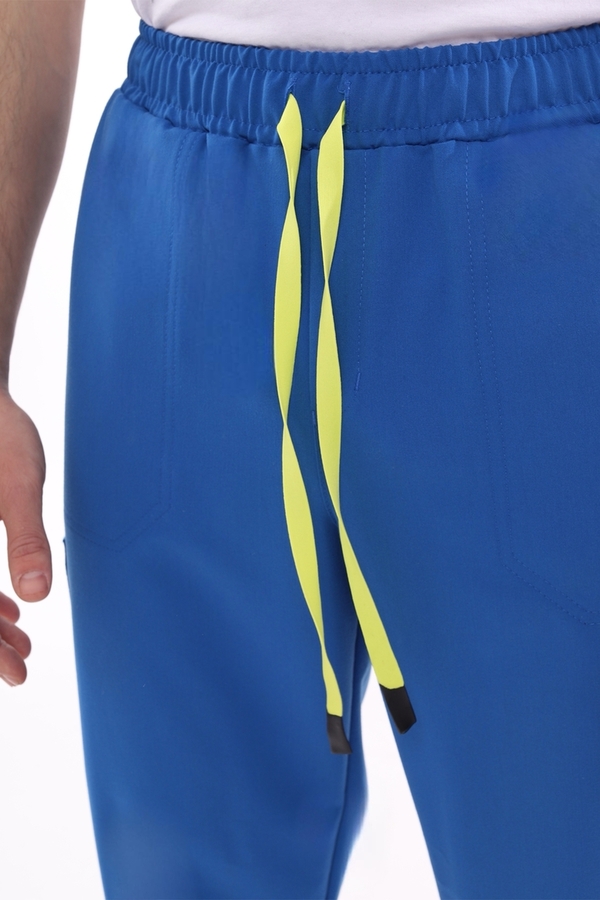 1-50-15-0 Брюки муж. (Curly, джоггеры, шнур) (13 Cobalt blue, 2XL (54 размер), 182 (Long))