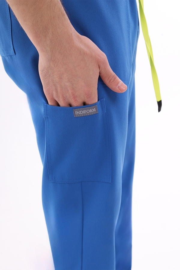 1-50-15-0 Брюки муж. (Curly, джоггеры, шнур) (13 Cobalt blue, 2XL (54 размер), 182 (Long))