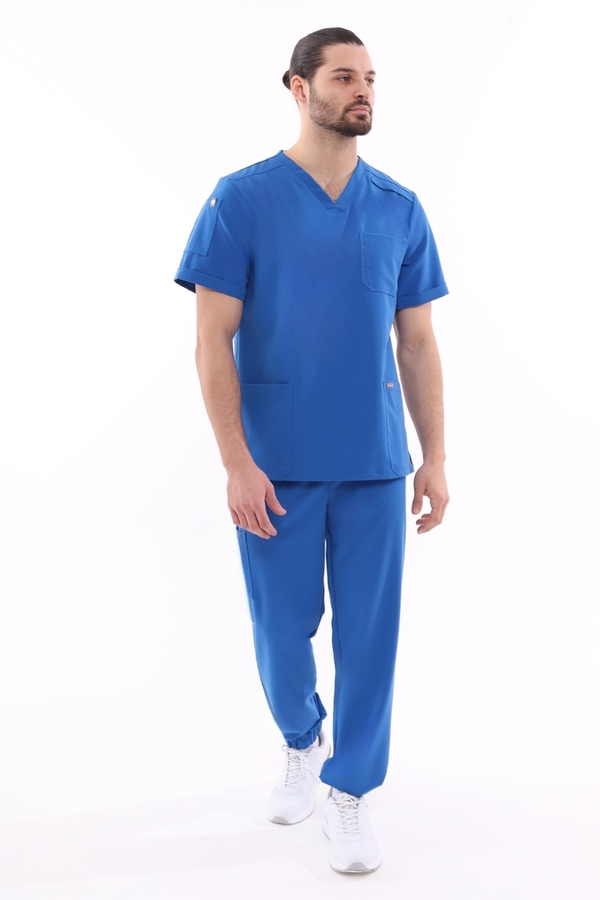 1-50-15-0 Брюки муж. (Curly, джоггеры, шнур) (13 Cobalt blue, 2XL (54 размер), 182 (Long))