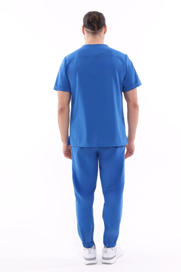 1-50-15-0 Брюки муж. (Curly, джоггеры, шнур) (13 Cobalt blue, 2XL (54 размер), 182 (Long))