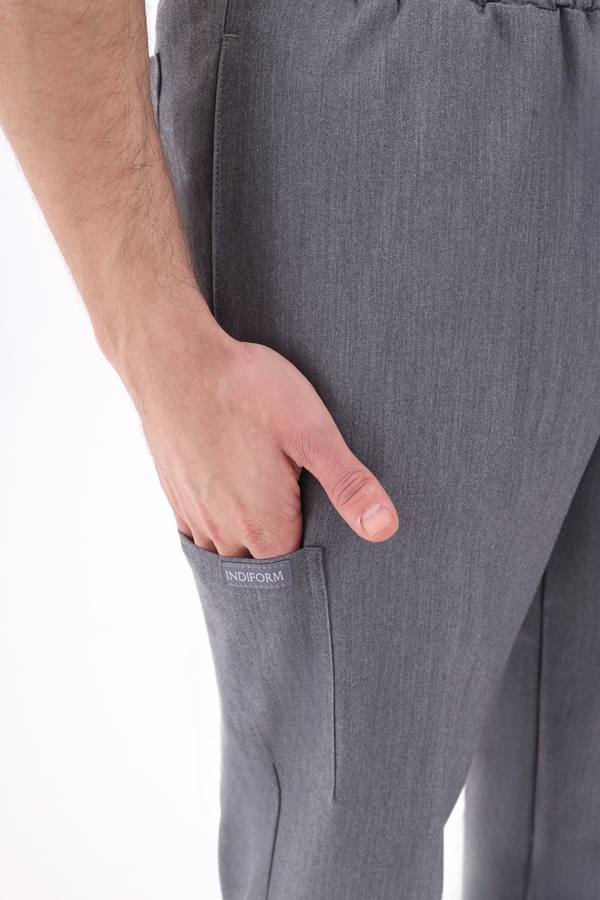 1-50-15-0 Брюки муж. (Curly, джоггеры, шнур) (41 Space gray, 2XL (54 размер), 182 (Long))