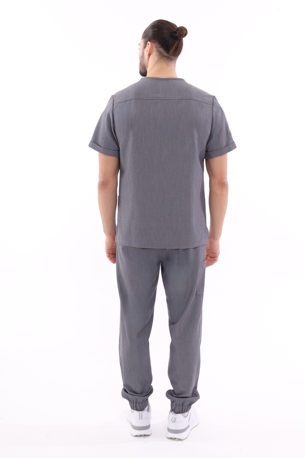 1-50-15-0 Брюки муж. (Curly, джоггеры, шнур) (41 Space gray, 2XL (54 размер), 182 (Long))