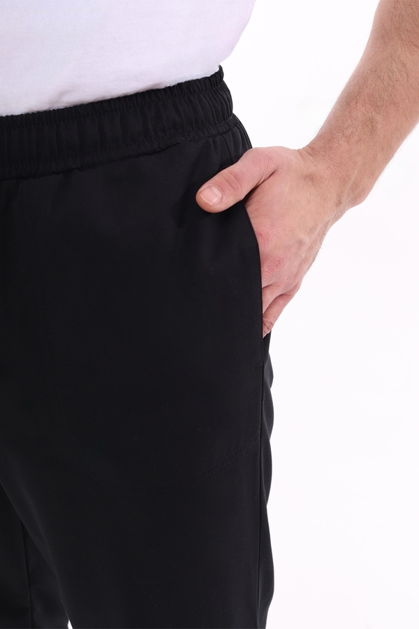 1-50-15-0 Брюки муж. (Curly, джоггеры, шнур) (65 Rich black, 2XL (54 размер), 182 (Long))