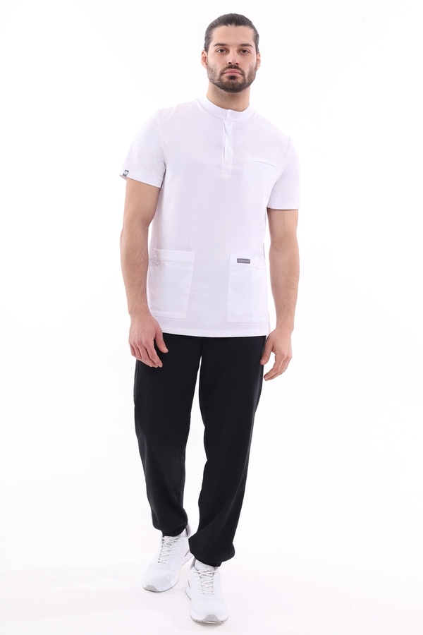 1-50-15-0 Брюки муж. (Curly, джоггеры, шнур) (65 Rich black, 2XL (54 размер), 182 (Long))