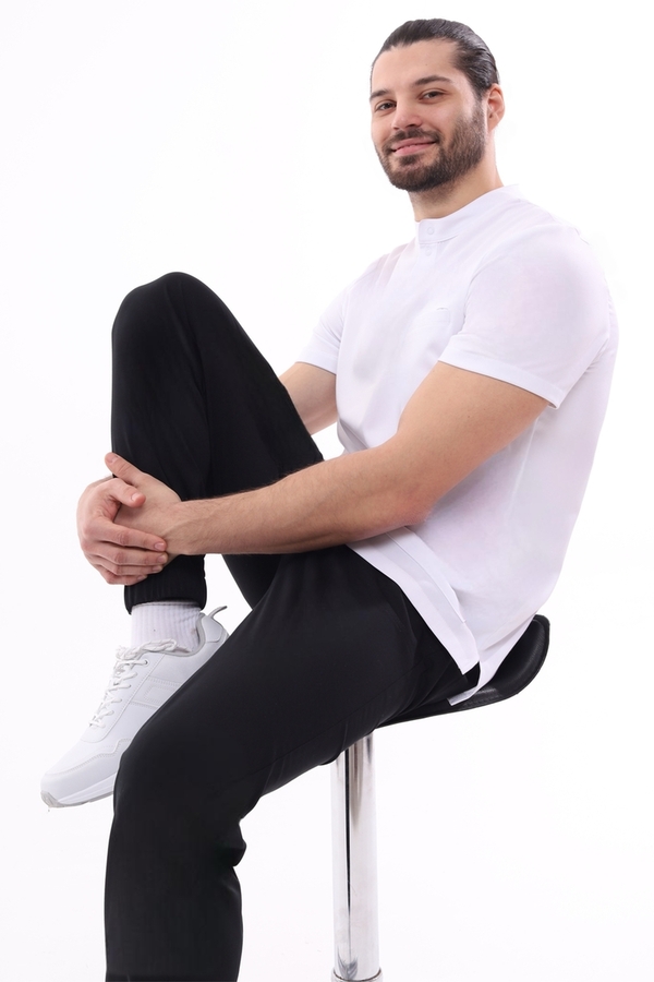 1-50-15-0 Брюки муж. (Curly, джоггеры, шнур) (65 Rich black, 2XL (54 размер), 182 (Long))