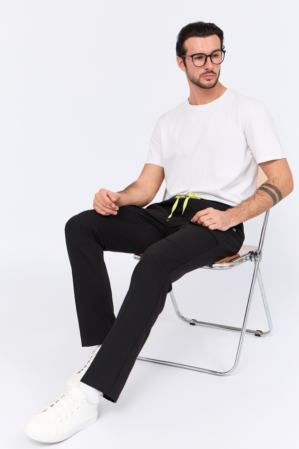 1-52-15-0 Брюки муж. (Curly, рез.) (65 Rich black, 2XL (54 размер), 182 (Long))