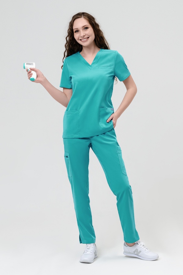 3-01-05-1 Топ  жен. Mary (Silva, кор.рук) (6 Aquamarine, S (44 размер), 170)