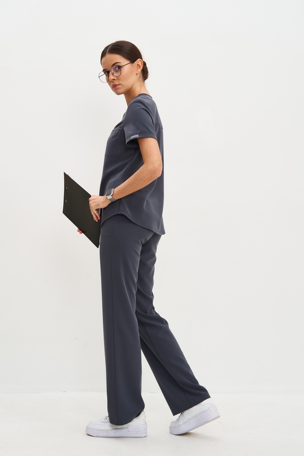 3-102-15-1 Топ жен. (Curly, кор. рук) (47 Graphite, 6XL (60 размер), 170 (Regular))