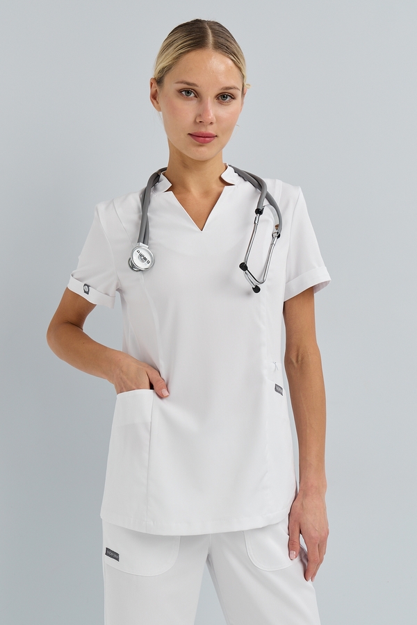 3-89-05-1 Топ жен. (Silva, кор. рук) (0 Crystal white, XS (42 размер), 170 (Regular))