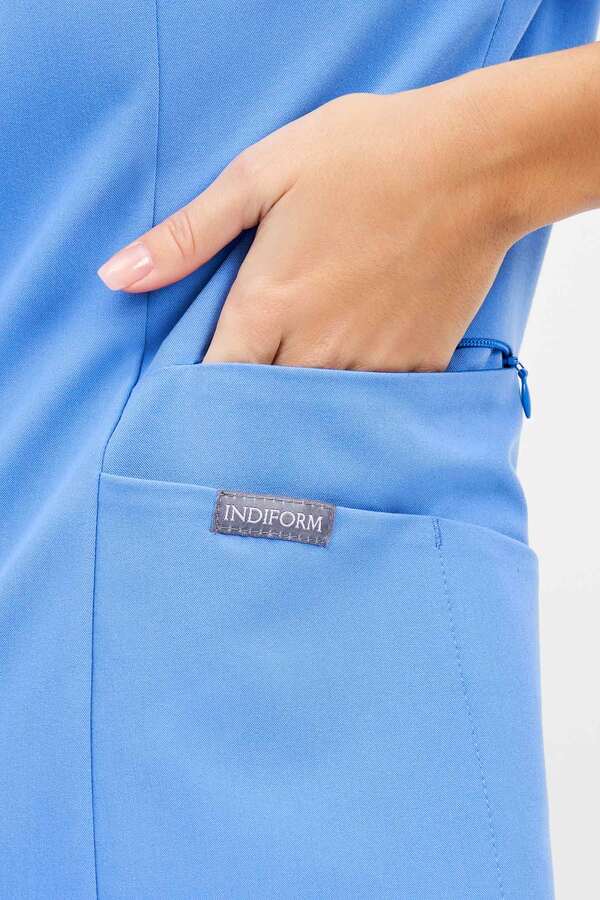 3-89-15-1 Топ жен. (Curly, кор.рук) (10 Azur blue, M (46 размер), 170 (Regular))