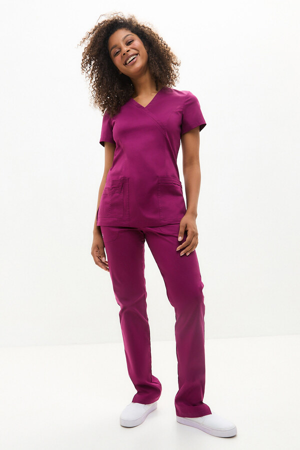 1-04-25-0 Брюки жен. (Insoft) (19 Спелая вишня, 5XL (58 размер), 170)