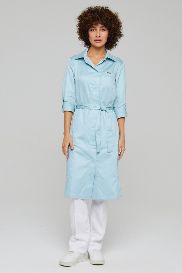 2-90-12-4 Халат жен. (Cotton Premium, дл. рук, кн) (17, Нет, 42 размер, 170-176)